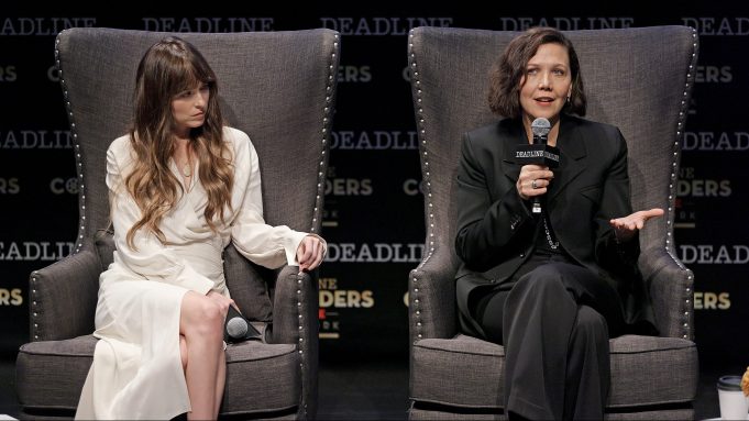 Maggie Gyllenhaal and Dakota Johnson